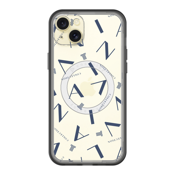 スリムプロテクションプレミアムケース with MagSafe［ LANVIN COLLECTION - タイポグラフィ ］