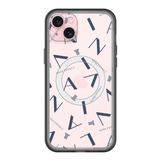 スリムプロテクションプレミアムケース with MagSafe［ LANVIN COLLECTION - タイポグラフィ ］