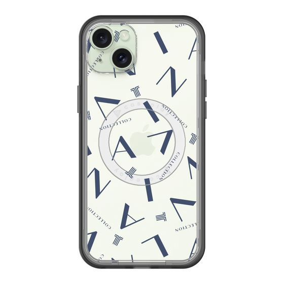 スリムプロテクションプレミアムケース with MagSafe［ LANVIN COLLECTION - タイポグラフィ ］