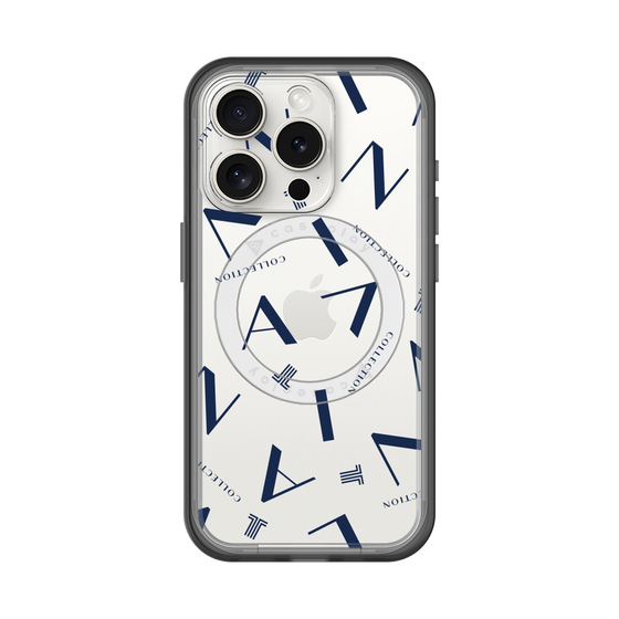 スリムプロテクションプレミアムケース with MagSafe［ LANVIN COLLECTION - タイポグラフィ ］