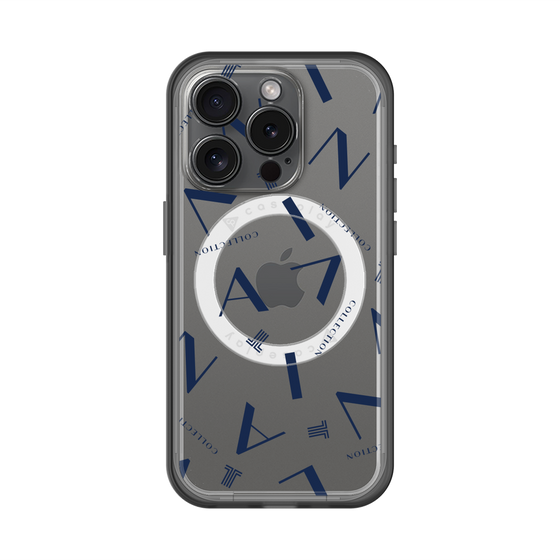 スリムプロテクションプレミアムケース with MagSafe［ LANVIN COLLECTION - タイポグラフィ ］
