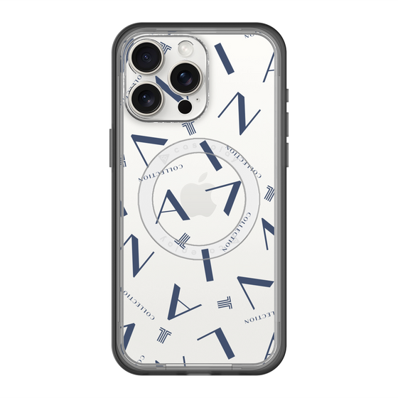 スリムプロテクションプレミアムケース with MagSafe［ LANVIN COLLECTION - タイポグラフィ ］