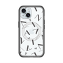 スリムプロテクションプレミアムケース with MagSafe［ LANVIN COLLECTION - タイポグラフィ - グレー ］