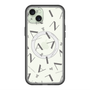スリムプロテクションプレミアムケース with MagSafe［ LANVIN COLLECTION - タイポグラフィ - グレー ］