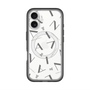 スリムプロテクションプレミアムケース with MagSafe［ LANVIN COLLECTION - タイポグラフィ - グレー ］