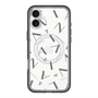 スリムプロテクションプレミアムケース with MagSafe［ LANVIN COLLECTION - タイポグラフィ - グレー ］