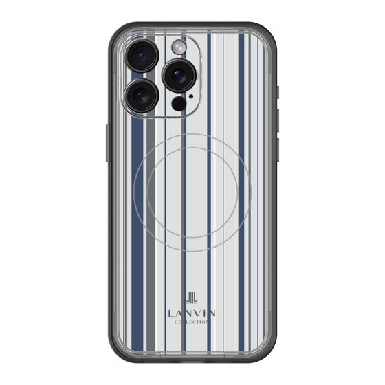 スリムプロテクションプレミアムケース with MagSafe［ LANVIN COLLECTION - ストライプ ］