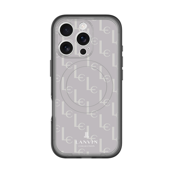 スリムプロテクションプレミアムケース with MagSafe［ LANVIN COLLECTION - ジオメトリック - ライラック ］