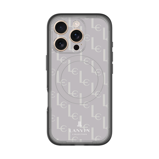 スリムプロテクションプレミアムケース with MagSafe［ LANVIN COLLECTION - ジオメトリック - ライラック ］