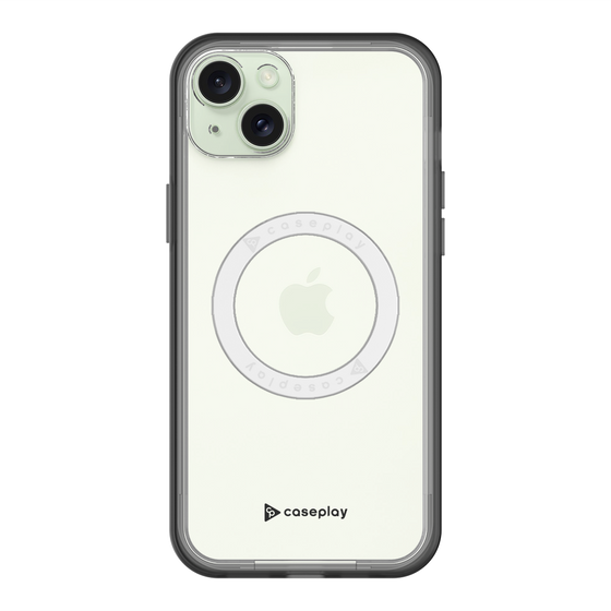 スリムプロテクションプレミアムケース with MagSafe［ オリジナル - caseplayロゴ - ブラック/A ］