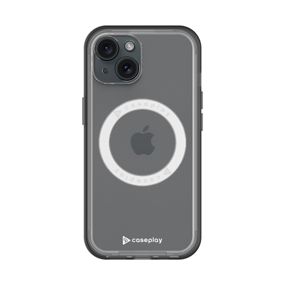 スリムプロテクションプレミアムケース with MagSafe［ オリジナル - caseplayロゴ - ホワイト/A ］
