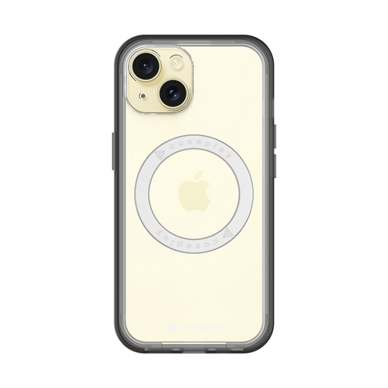 スリムプロテクションプレミアムケース with MagSafe［ オリジナル - caseplayロゴ - ホワイト/A ］