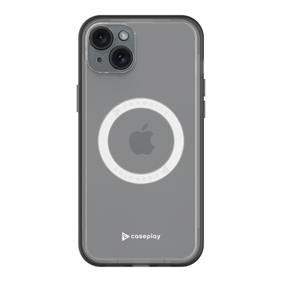 スリムプロテクションプレミアムケース with MagSafe［ オリジナル - caseplayロゴ - ホワイト/A ］