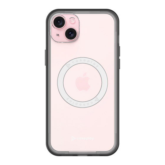スリムプロテクションプレミアムケース with MagSafe［ オリジナル - caseplayロゴ - ホワイト/A ］