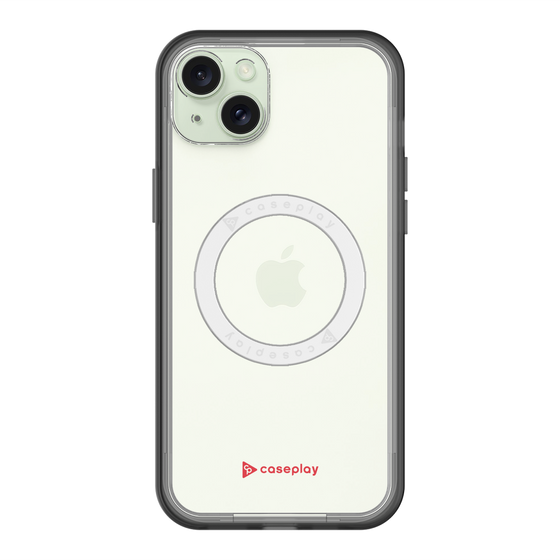 スリムプロテクションプレミアムケース with MagSafe［ オリジナル - caseplayロゴ - レッド/A ］