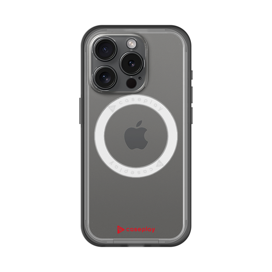 スリムプロテクションプレミアムケース with MagSafe［ オリジナル - caseplayロゴ - レッド/A ］