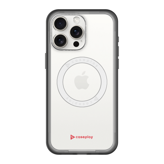 スリムプロテクションプレミアムケース with MagSafe［ オリジナル - caseplayロゴ - レッド/A ］