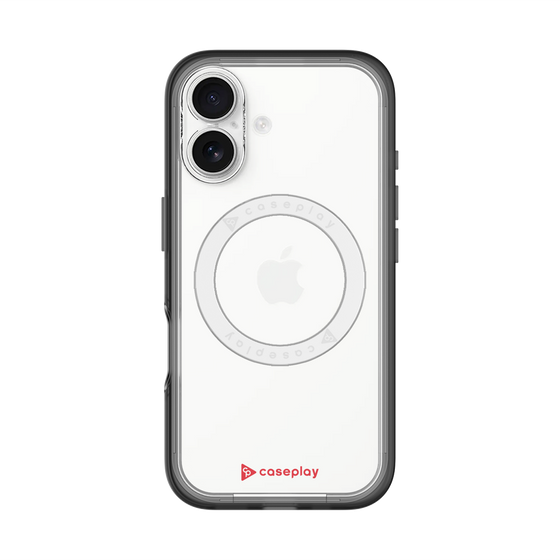 スリムプロテクションプレミアムケース with MagSafe［ オリジナル - caseplayロゴ - レッド/A ］