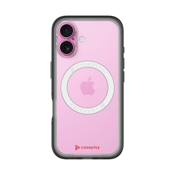 スリムプロテクションプレミアムケース with MagSafe［ オリジナル - caseplayロゴ - レッド/A ］