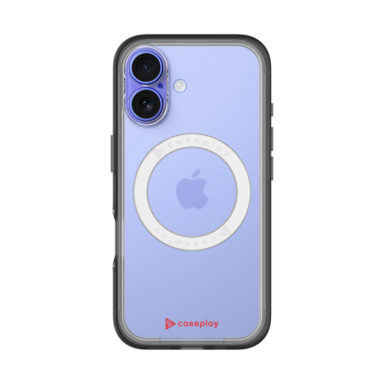 スリムプロテクションプレミアムケース with MagSafe［ オリジナル - caseplayロゴ - レッド/A ］