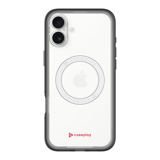 スリムプロテクションプレミアムケース with MagSafe［ オリジナル - caseplayロゴ - レッド/A ］