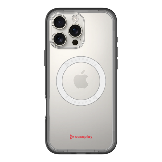 スリムプロテクションプレミアムケース with MagSafe［ オリジナル - caseplayロゴ - レッド/A ］