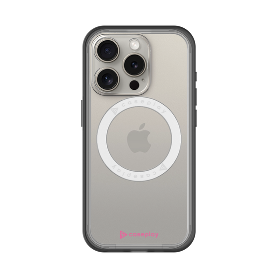 スリムプロテクションプレミアムケース with MagSafe［ オリジナル - caseplayロゴ - ピンク/A ］
