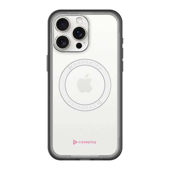 スリムプロテクションプレミアムケース with MagSafe［ オリジナル - caseplayロゴ - ピンク/A ］