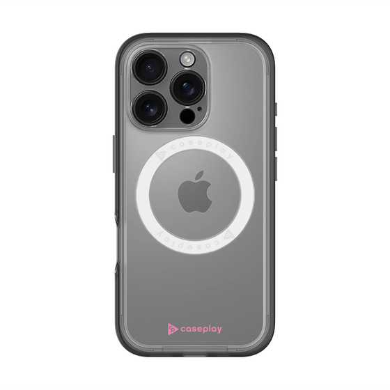 スリムプロテクションプレミアムケース with MagSafe［ オリジナル - caseplayロゴ - ピンク/A ］