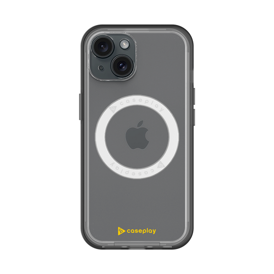 スリムプロテクションプレミアムケース with MagSafe［ オリジナル - caseplayロゴ - イエロー/A ］