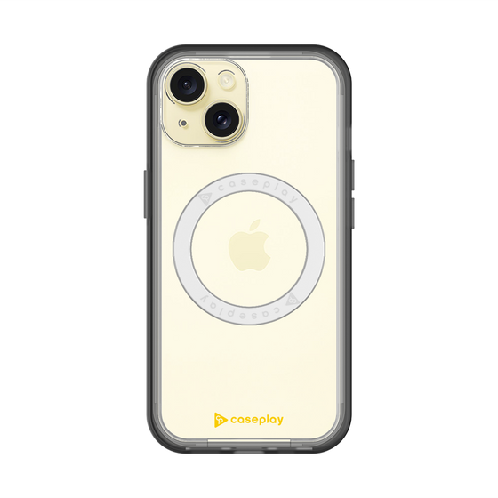 スリムプロテクションプレミアムケース with MagSafe［ オリジナル - caseplayロゴ - イエロー/A ］