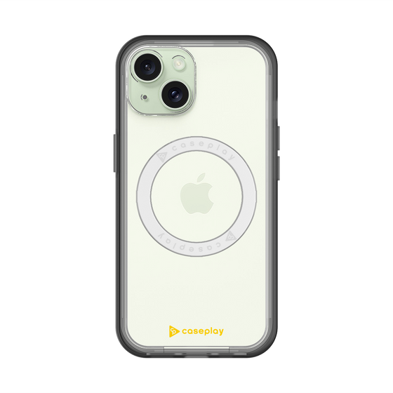 スリムプロテクションプレミアムケース with MagSafe［ オリジナル - caseplayロゴ - イエロー/A ］