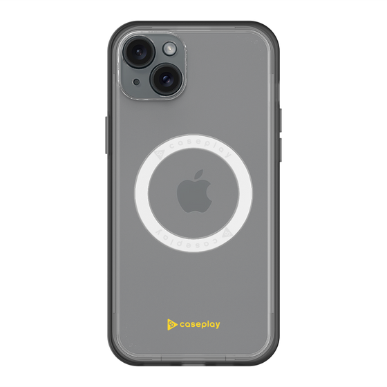 スリムプロテクションプレミアムケース with MagSafe［ オリジナル - caseplayロゴ - イエロー/A ］