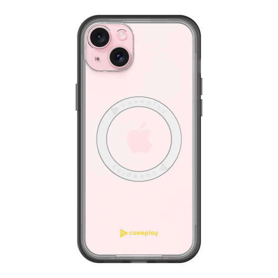 スリムプロテクションプレミアムケース with MagSafe［ オリジナル - caseplayロゴ - イエロー/A ］