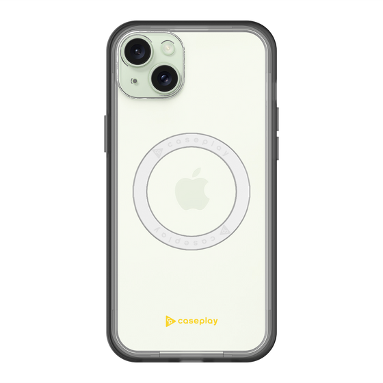 スリムプロテクションプレミアムケース with MagSafe［ オリジナル - caseplayロゴ - イエロー/A ］