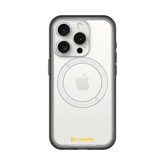 スリムプロテクションプレミアムケース with MagSafe［ オリジナル - caseplayロゴ - イエロー/A ］