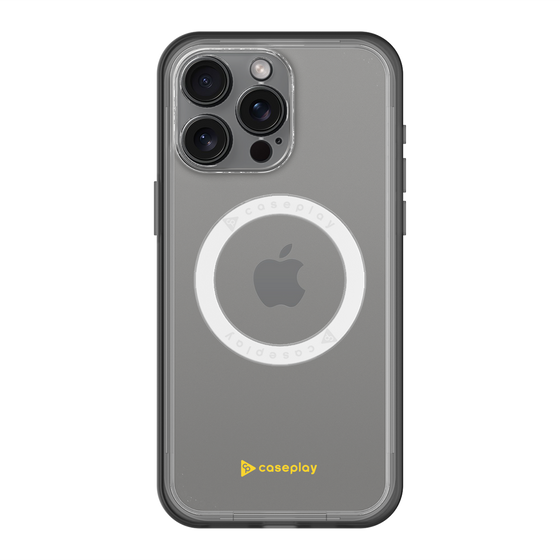 スリムプロテクションプレミアムケース with MagSafe［ オリジナル - caseplayロゴ - イエロー/A ］