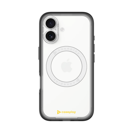 スリムプロテクションプレミアムケース with MagSafe［ オリジナル - caseplayロゴ - イエロー/A ］
