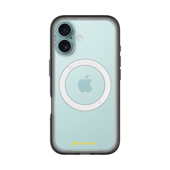 スリムプロテクションプレミアムケース with MagSafe［ オリジナル - caseplayロゴ - イエロー/A ］