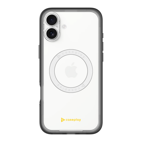 スリムプロテクションプレミアムケース with MagSafe［ オリジナル - caseplayロゴ - イエロー/A ］
