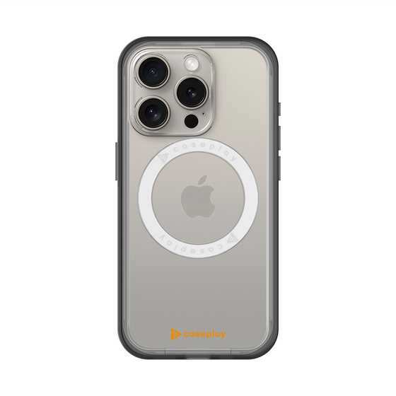 スリムプロテクションプレミアムケース with MagSafe［ オリジナル - caseplayロゴ - オレンジ/A ］
