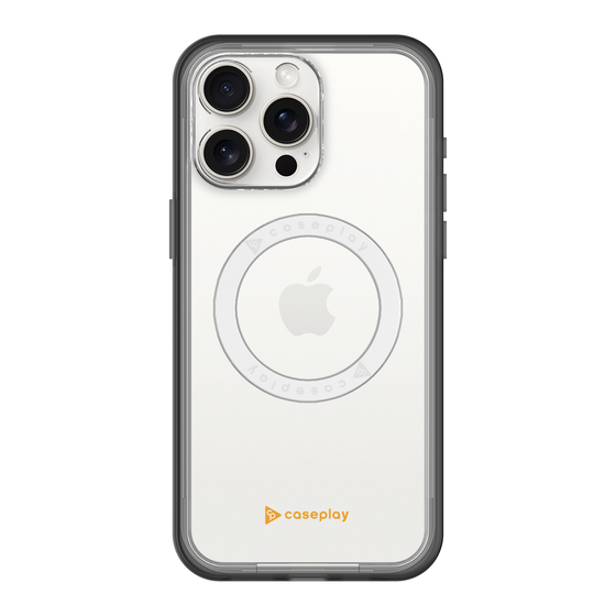 スリムプロテクションプレミアムケース with MagSafe［ オリジナル - caseplayロゴ - オレンジ/A ］