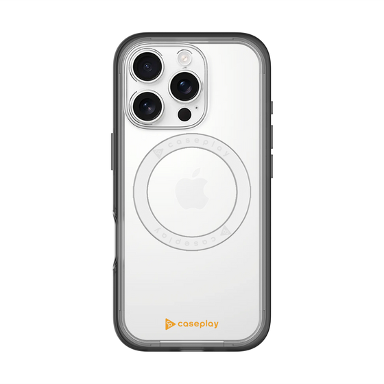 スリムプロテクションプレミアムケース with MagSafe［ オリジナル - caseplayロゴ - オレンジ/A ］