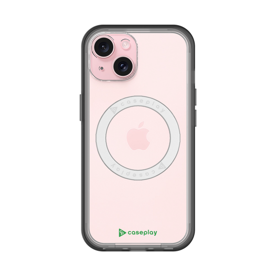 スリムプロテクションプレミアムケース with MagSafe［ オリジナル - caseplayロゴ - グリーン/A ］