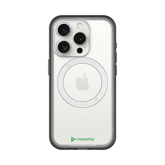 スリムプロテクションプレミアムケース with MagSafe［ オリジナル - caseplayロゴ - グリーン/A ］