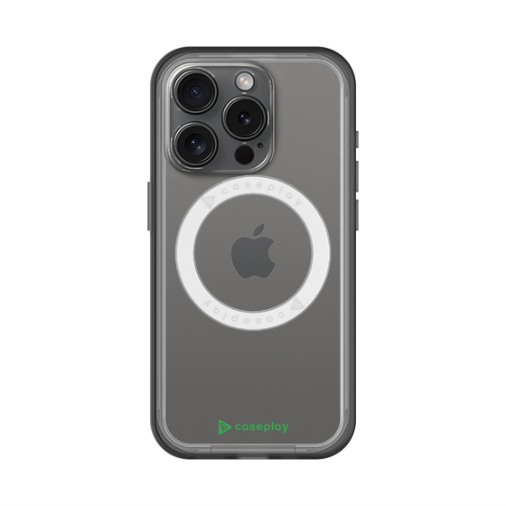 スリムプロテクションプレミアムケース with MagSafe［ オリジナル - caseplayロゴ - グリーン/A ］