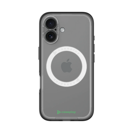 スリムプロテクションプレミアムケース with MagSafe［ オリジナル - caseplayロゴ - グリーン/A ］