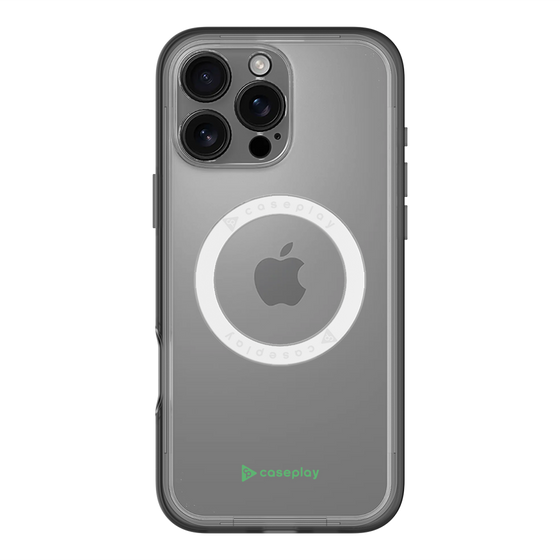 スリムプロテクションプレミアムケース with MagSafe［ オリジナル - caseplayロゴ - グリーン/A ］