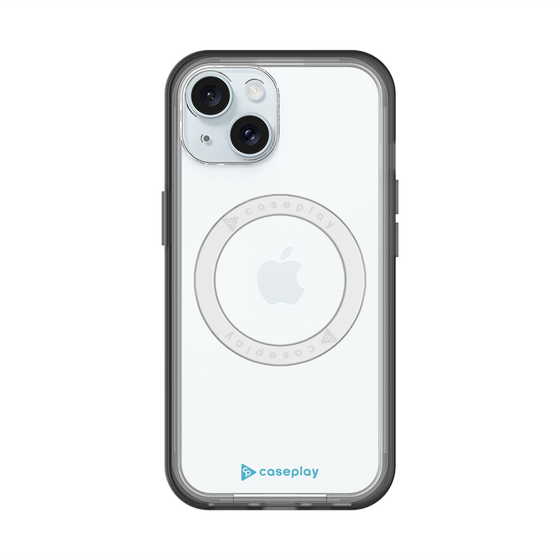 スリムプロテクションプレミアムケース with MagSafe［ オリジナル - caseplayロゴ - ライトブルー/A ］