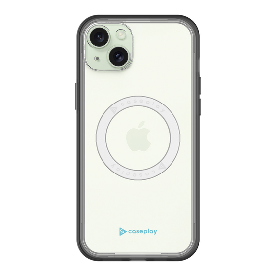 スリムプロテクションプレミアムケース with MagSafe［ オリジナル - caseplayロゴ - ライトブルー/A ］